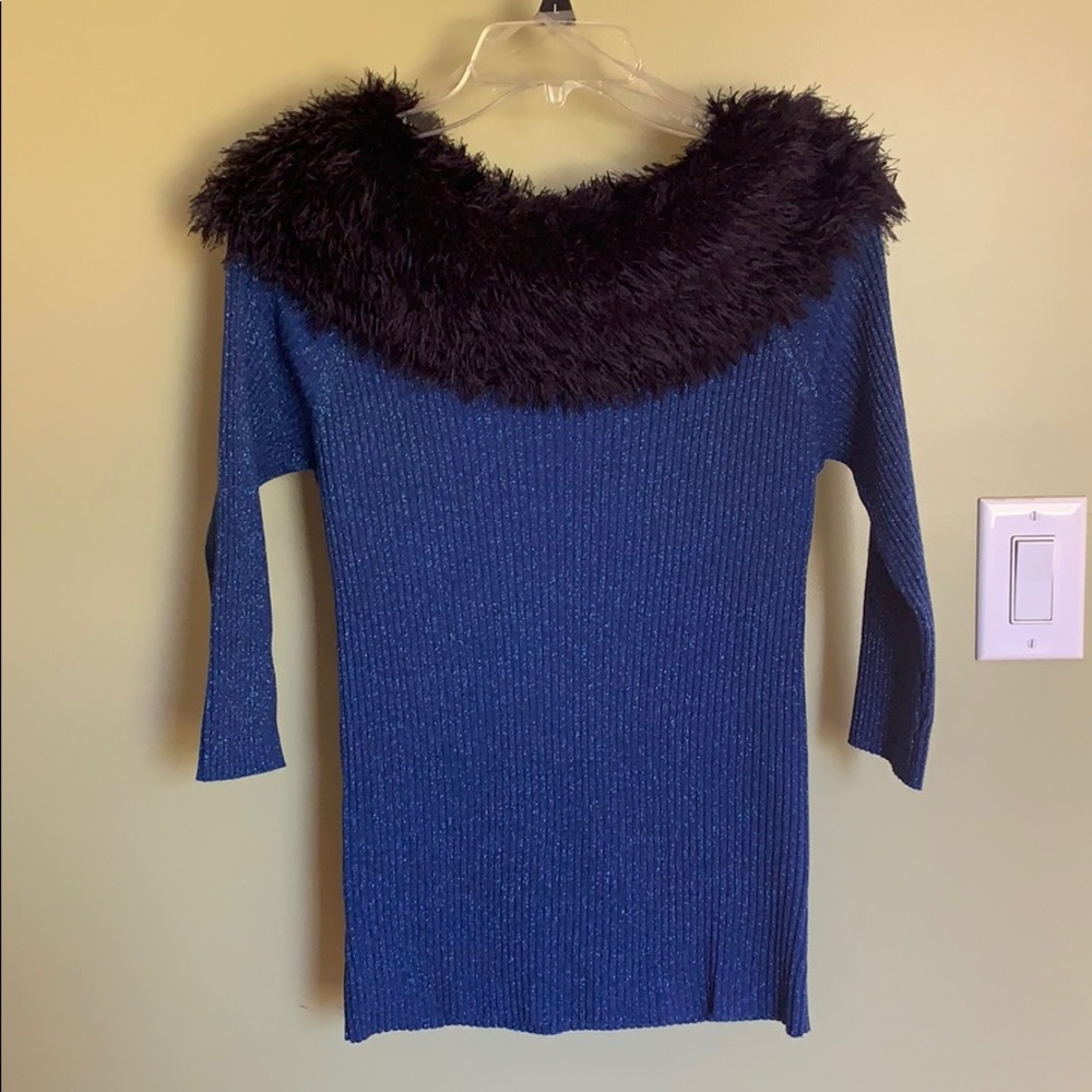 Lauren Michelle Petite royal blue sweater
